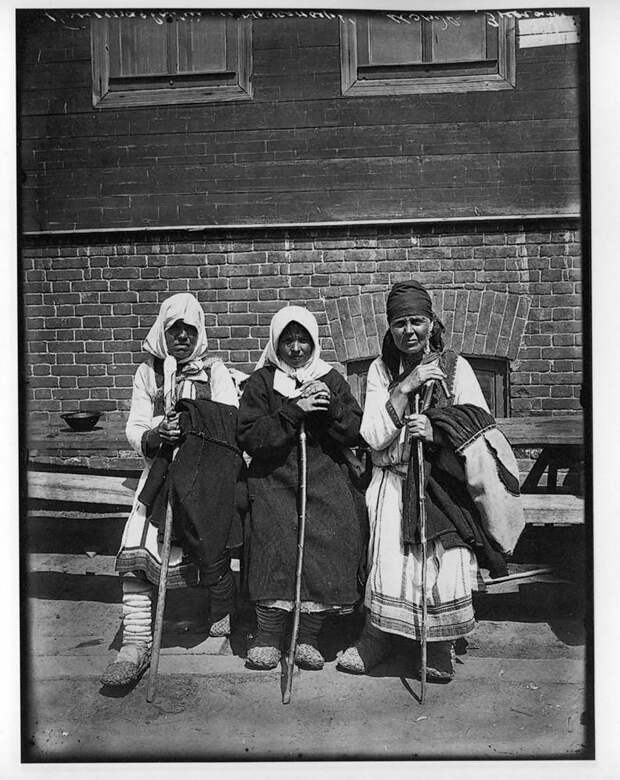 Богомолки. Серафимо-Понетаевский женский монастырь, 1904 г. История в фотографиях, россия