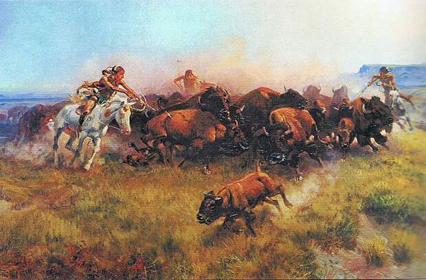 File:Charles M. Russell - The Buffalo Hunt No 39 - 1919.jpg