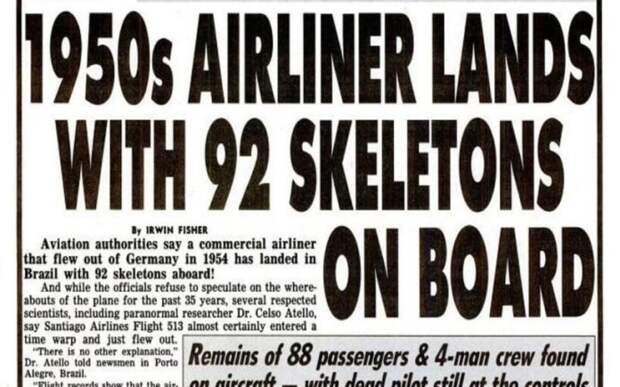 Рейс Сантьяго 513, с 92 скелетами на борту