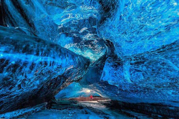 Ледяная пещера Скафтафелль, Исландия. интересное, природа, фото