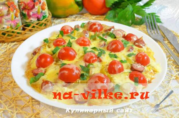 Картофельная пицца на сковороде