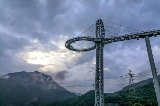 Еще один стеклянный мост в копилке экстремального туризма Китая (Huangtengxia Tianmen Sky Walk, Гуандун). | Фото: news.sina.com.cn. Еще один стеклянный мост в копилке экстремального туризма Китая (Huangtengxia Tianmen Sky Walk, Гуандун). | Фото: news.sina.com.cn.