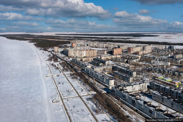 Северодвинск с высоты — центр атомного судостроения России