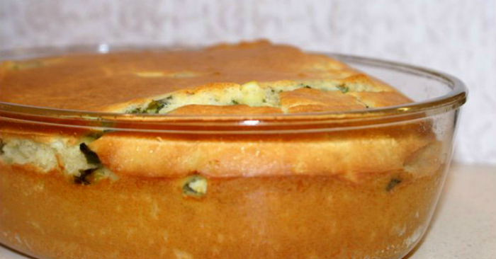 быстрый пирог с курицей