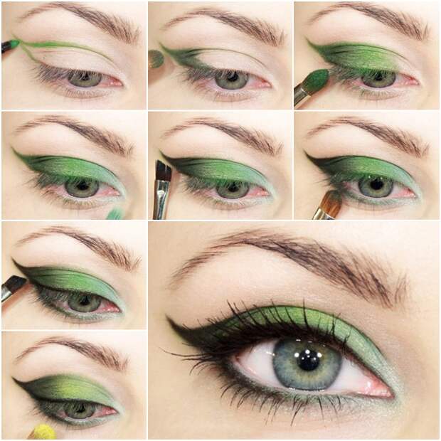 Зеленые тени для зеленых глаз