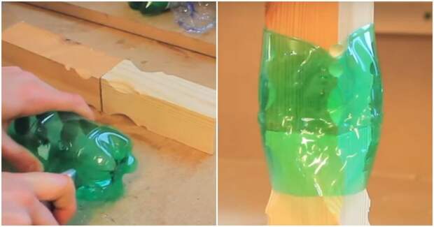 Нетривиальная идея использования пластиковых бутылок: с их помощью можно сделать мебель