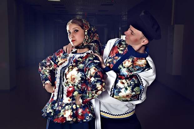 Россию, Традиции, Народный Танец, Мода, Одежды, Пара