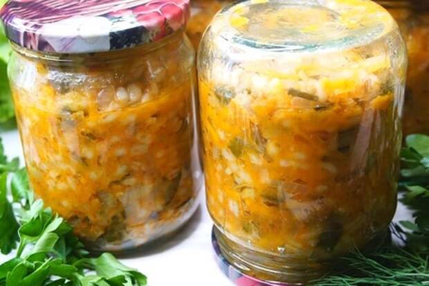 Рассольник с перловкой на зиму