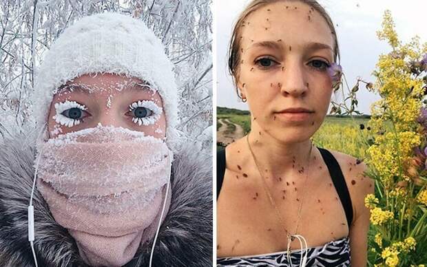 Сибирь. Зима и лето