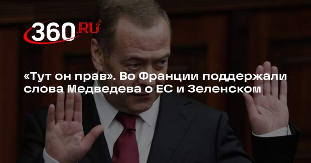 Филиппо: Медведев прав в своих оценках Зеленского и ЕС в Давосе