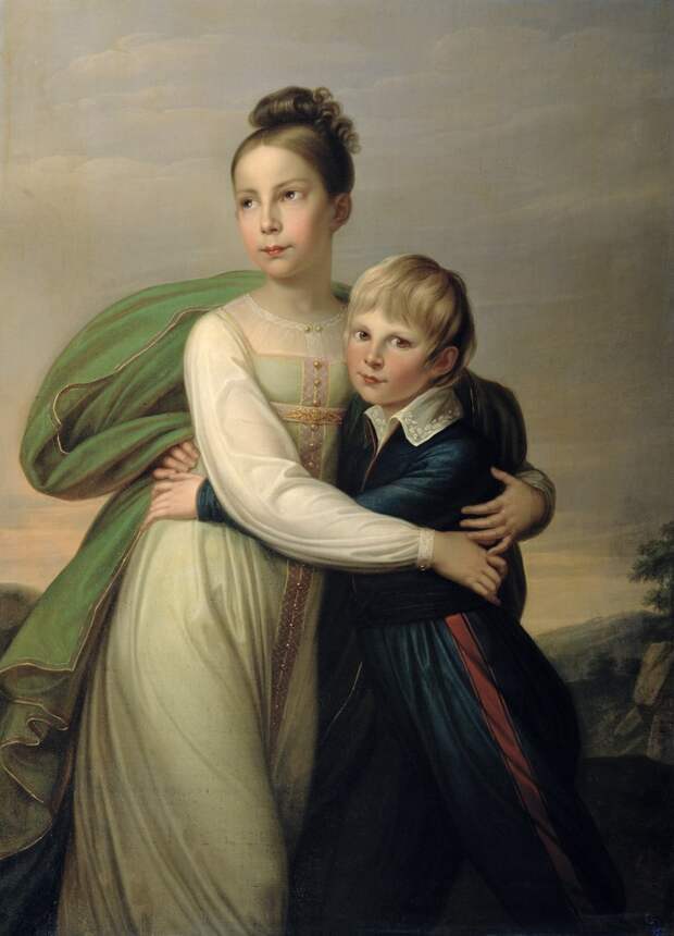 Gerhard von Kügelgen - Prinzessin Luise und ihr Bruder Prinz Albrecht von Preußen.jpg