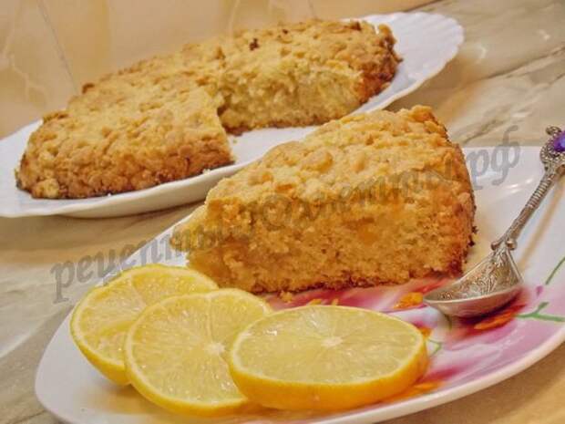 Лимонный пирог кукпад. Насыпной пирог с лимонной начинкой. Лимонник пирог классический. Песочный лимонный пирог. Лимонный пирог со штрейзелем.