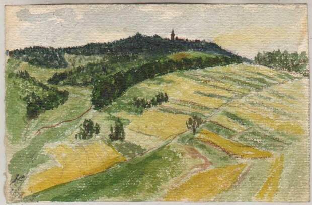 Гитлер, художник, политик, пейзаж, картина
