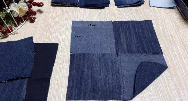 Писала, писала про пэчворк и решила - все, шью джинсовую подушку, сколько можно только одни чужие работы смотреть, пора и самой, что нибудь сотворить!-7