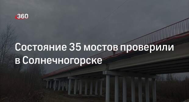 Состояние 35 мостов проверили в Солнечногорске