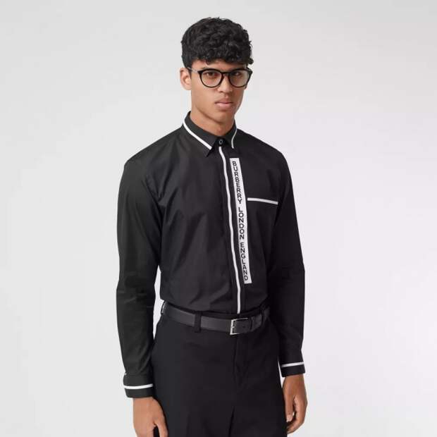 Детали мужских рубашек Burberry