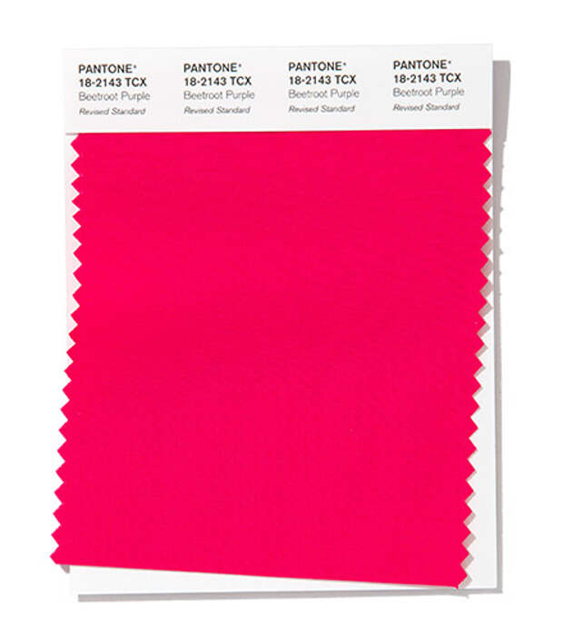 A startling and shocking fuchsia tone, Beetroot Purple tempts the eye.