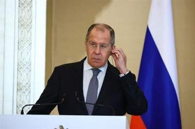 FILE PHOTO: Russia's Foreign Minister Sergei Lavrov attends a news conference following talks with UAE's Foreign Minister Abdullah Bin Zayed Al Nahyan in Abu Dhabi, United Arab Emirates March 9, 2021. Russian Foreign Ministry/Handout via REUTERS