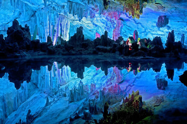 Пещеры Рэд Флют, Гуаньси, Китай геология, история с географией, красота, скалы