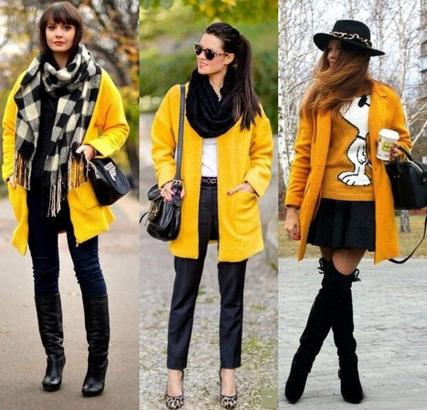 20 стильных образов: с чем носить желтый цвет этой осенью
