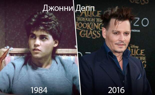Как изменился Джонни Депп за 30 лет Как изменились звёзды, звезды голливуда фото, звёзды, звёзды Голливуда, изменились звёзды