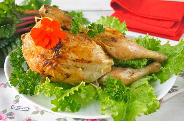курица на бутылке в духовке