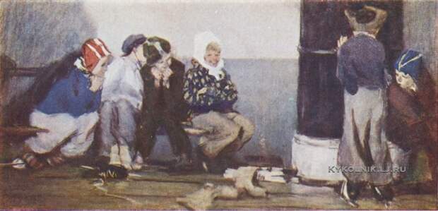 Грибов Евгений Алексеевич (1928-2008) «Вредные девчонки» 1958 Грибов Евгений Алексеевич (1928-2008) «Вредные девчонки» 1958
