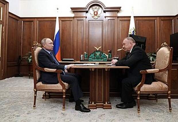 С президентом Торгово-промышленной палаты Сергеем Катыриным.
