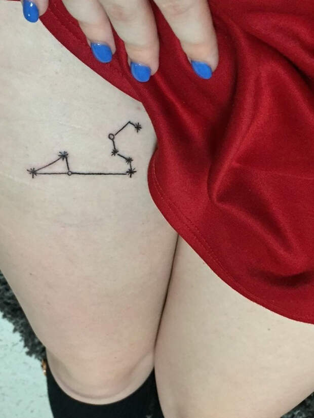 Leo Constellation Tattoo