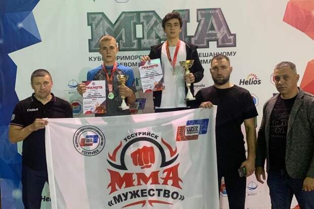 Шесть медалей краевого кубка по боям ММА привезли спортсмены Уссурийска