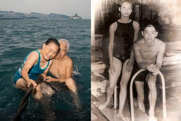 Вплавь до Гонконга: пара совершила рискованный заплыв в 1973 году и продолжает тренироваться, несмотря на возраст.