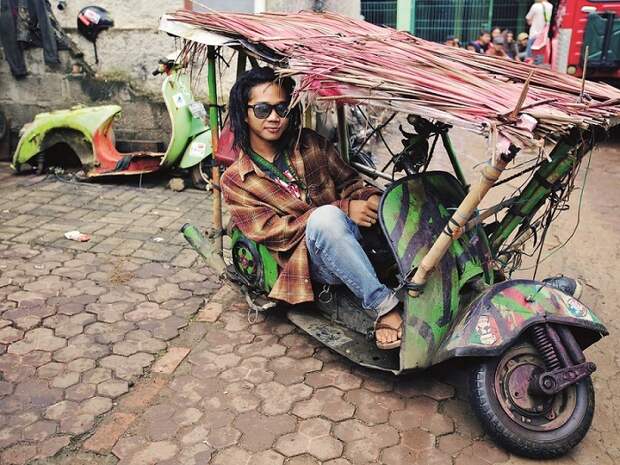 Индонезийские Веспы — самые безумные мотоциклы в мире Веспа, Движение, Мотоциклисты-Фрики, Индонезия, Длиннопост