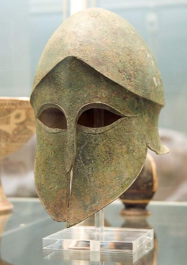Коринфский шлем, конец  VI века до н.э. археология, интересно, история, наука