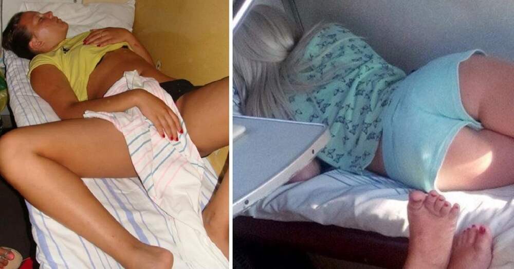 Снимаю спящую маму видео