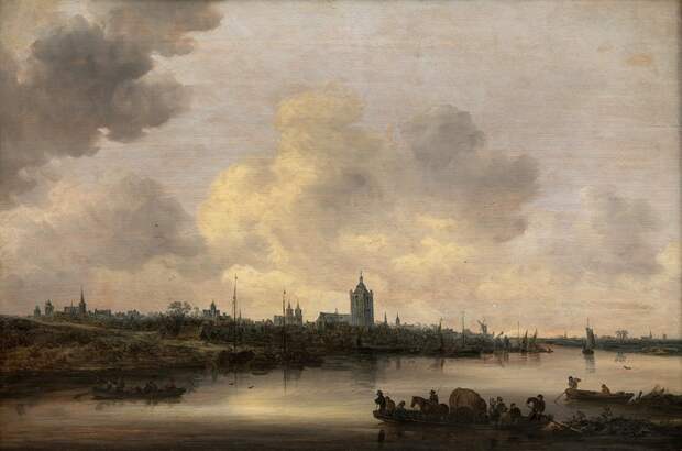Jan van Goyen (1596-1656) - View of the City of Arnhem, 1646, Автор: Датская национальная галерея, Копенгаген (SMK) (Копенгаген (СМК) Датская национальная галерея)Датская национальная галерея, Копенгаген (SMK) (Живопись на Gallerix.ru)