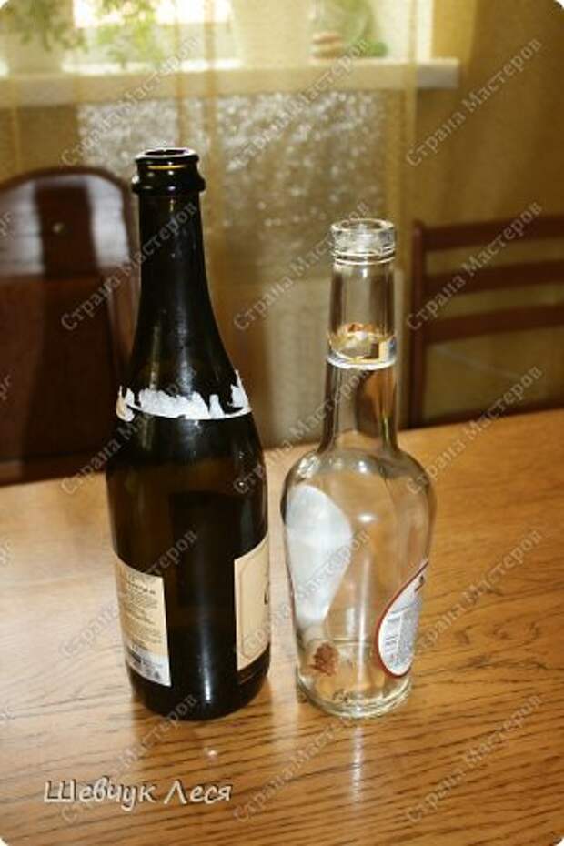 Мастер-класс Моделирование конструирование Монетная бутылка-сувенир Бутылки стеклянные Клей Монета фото 2