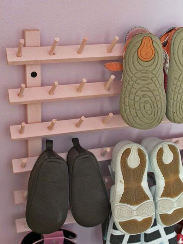 17 интересных идей Как хранить обувь
