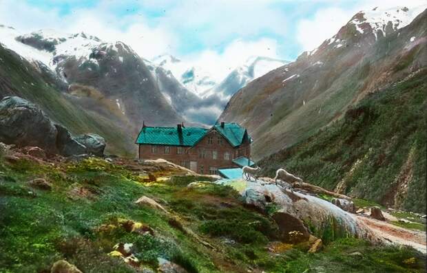 Разукрашенные вручную фотографии Норвегии 100-летней давности.