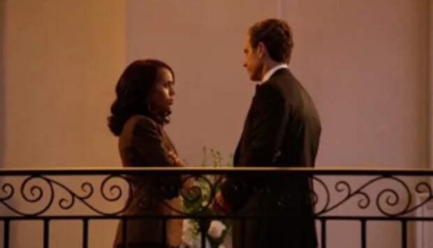 Olivia and Fitz face off during an episode of Scandal.