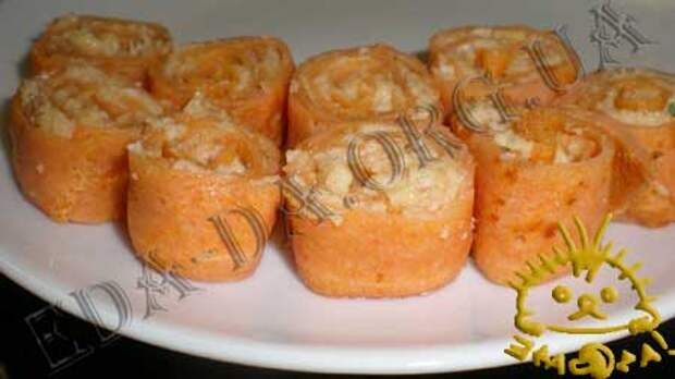 Кулинарные рецепты блюд с фото - Закусочные томатные блинчики с печенью трески, пошаговое фото 15