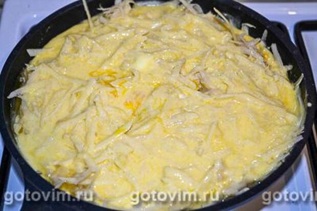 Мандирмак - дагестанская картофельная запеканка на сковороде , Шаг 06
