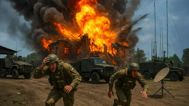 Впечатляющие кадры: фура ВСУ с запасом ударных дронов уничтожена залпом из «Торнадо»