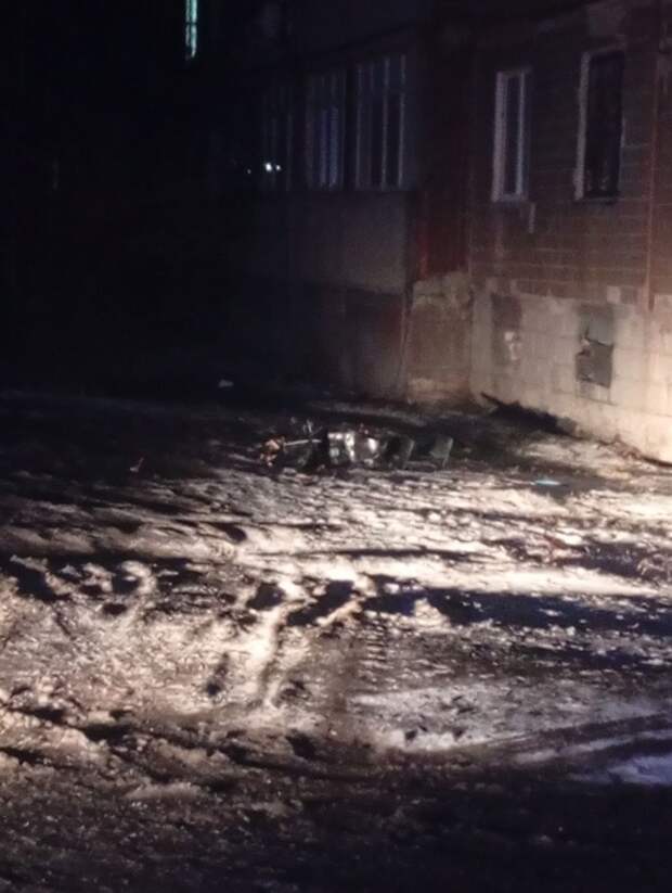 В Шахтёрске вечером упал БПЛА