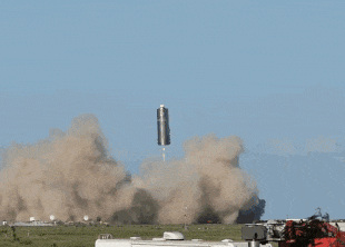 Прототип ракеты Starship SN5 совершил первый полет