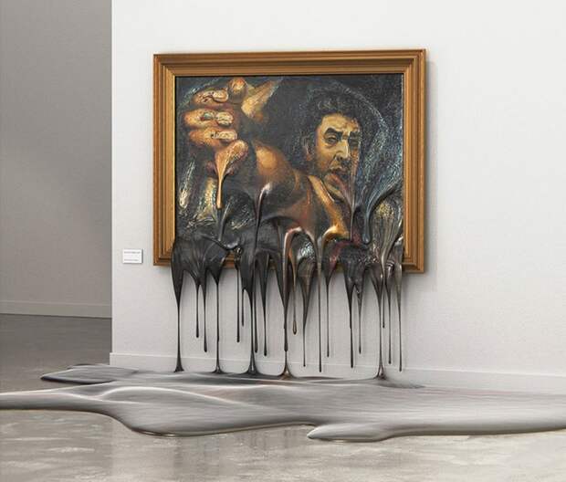 Фантазии венского мастера: великие шедевры знаменитых художников словно расплавились под раскаленным солнцем