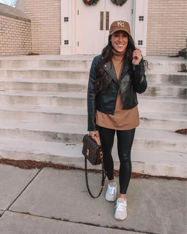 С чем носить кожаную косуху: 11 самых модных идей