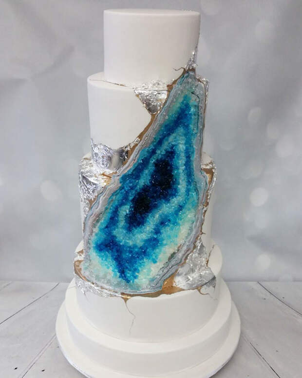 Geode Wedding Cake