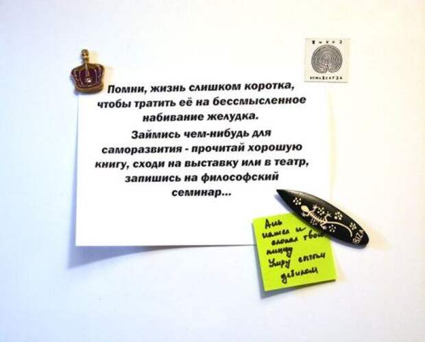 Смешные записки на холодильниках