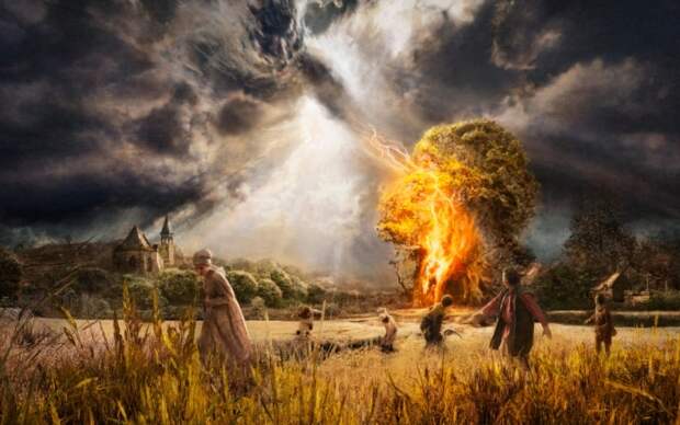 Славяне верили, что молния и горм - это Божий гнев