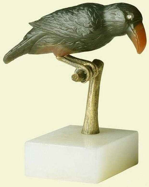Камнерезные фигурки птиц фирмы Фаберже из королевской коллекции, фото № 17